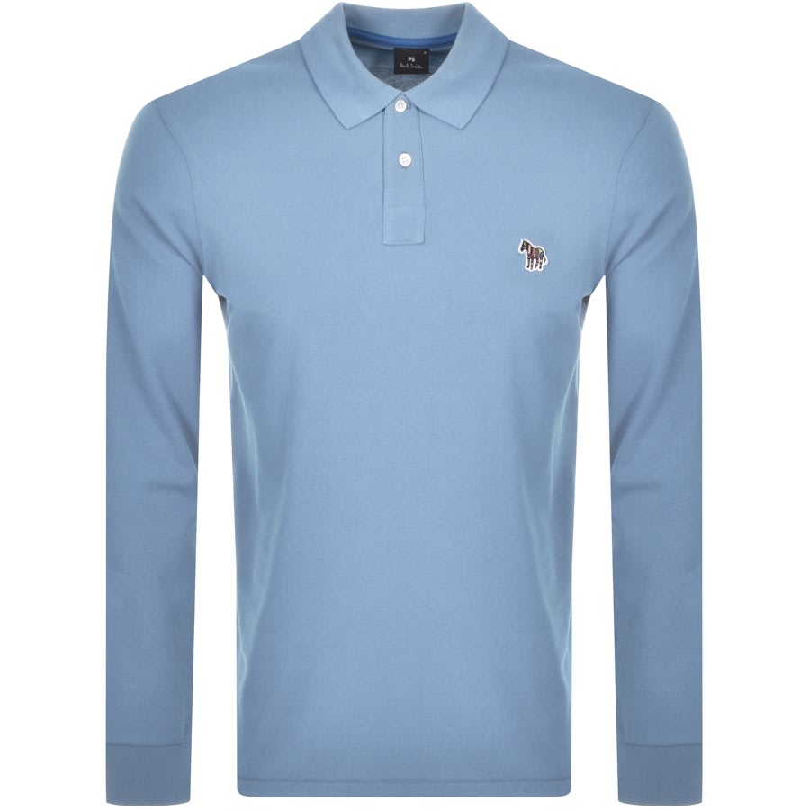 Alternative Image for ProductPS By Paul Smith Long Sleeve Polo T Shirt Blue1